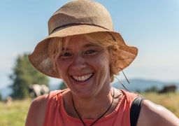 Karin Thaler, Gastgeberin im Schartenblick Karin Thaler, Gastgeberin im Schartenblick